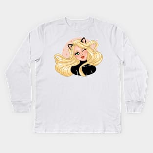 Kitty Gurl Kids Long Sleeve T-Shirt